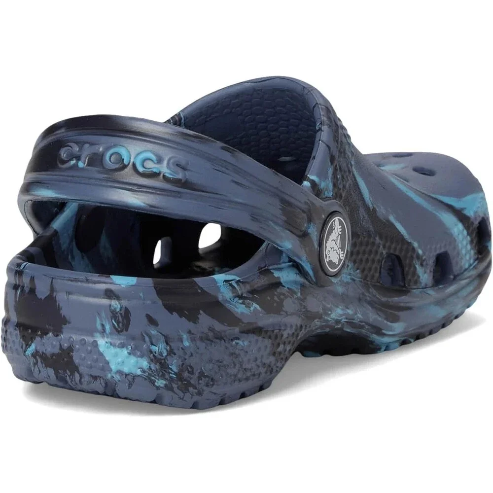 Crocs Classic 206838-4HQ Clogs Toddler US 4 Navy Marbled Comfort Shoes KFC801